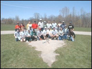 The softball players